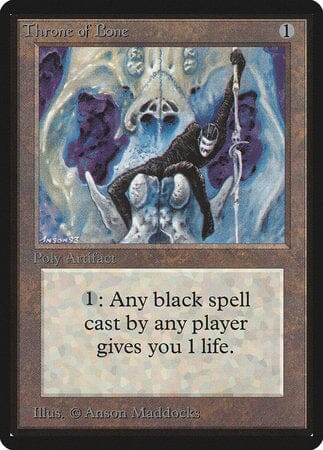 Throne of Bone [Limited Edition Beta] MTG Single Magic: The Gathering  | Multizone: Comics And Games