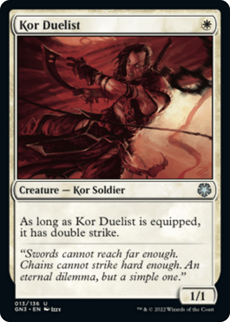 Kor Duelist [Game Night: Free-for-All] MTG Single Magic: The Gathering  | Multizone: Comics And Games