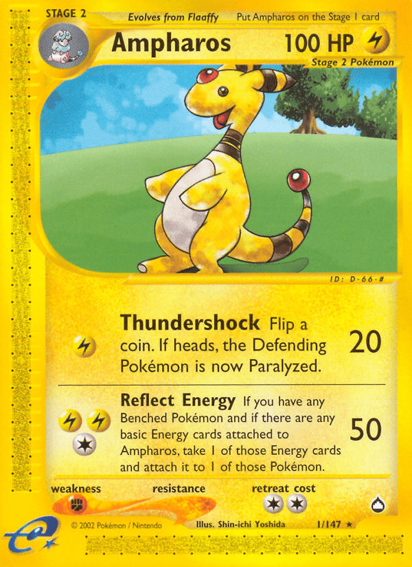 Ampharos (1/147) [Aquapolis] Pokemon Single Pokémon  | Multizone: Comics And Games