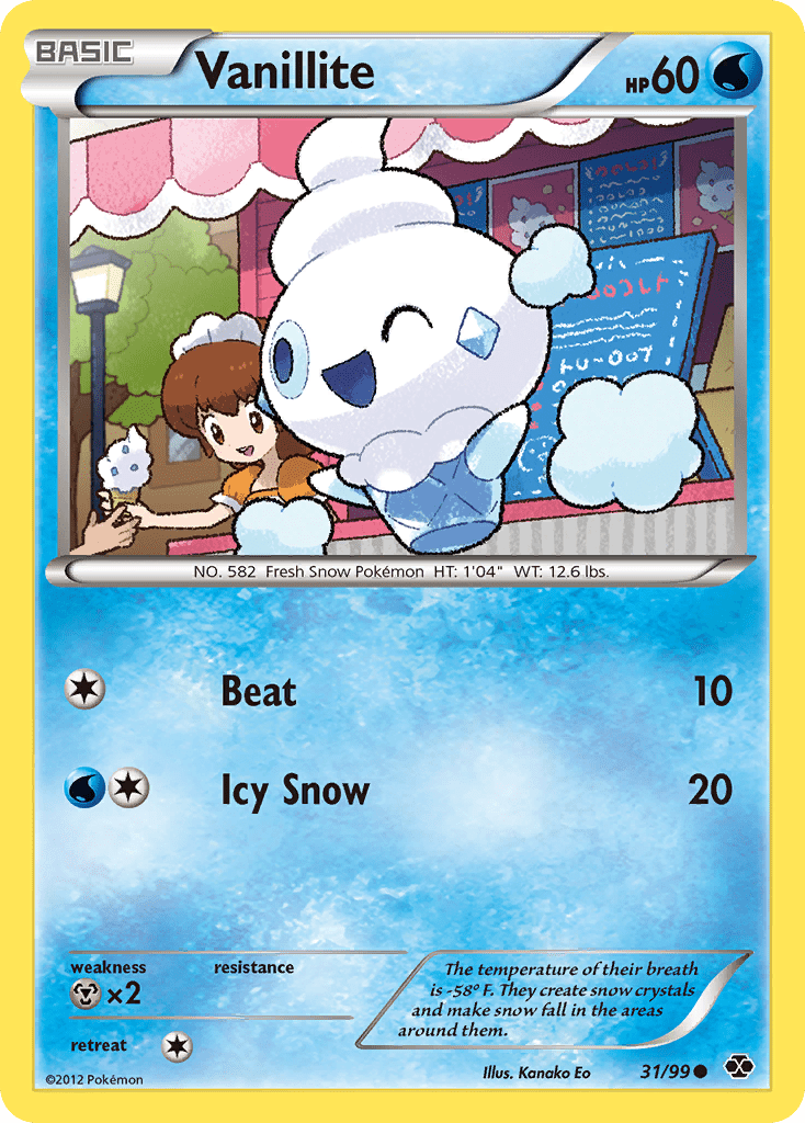 Vanillite (31/99) [Black & White: Next Destinies] Pokemon Single Pokémon  | Multizone: Comics And Games