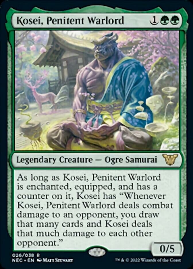 Kosei, Penitent Warlord [Kamigawa: Neon Dynasty Commander] MTG Single Magic: The Gathering  | Multizone: Comics And Games