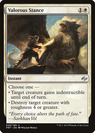 Valorous Stance [Fate Reforged] MTG Single Magic: The Gathering  | Multizone: Comics And Games