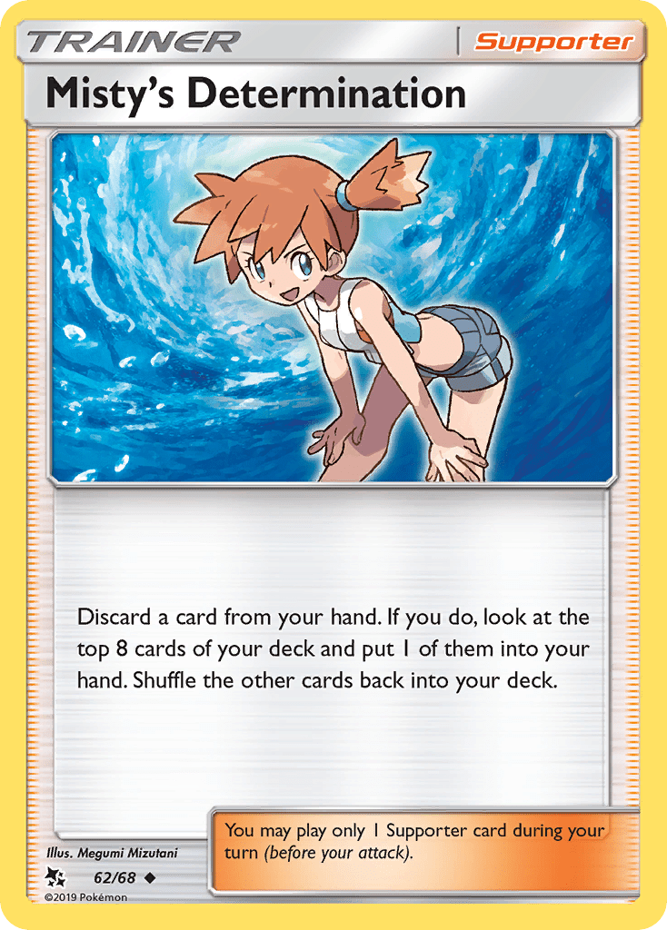 Misty's Determination (62/68) [Sun & Moon: Hidden Fates] Pokemon Single Pokémon  | Multizone: Comics And Games
