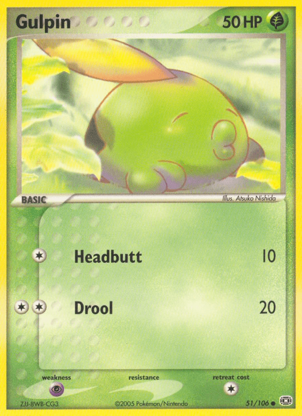 Gulpin (51/106) [EX: Emerald] Pokemon Single Pokémon  | Multizone: Comics And Games