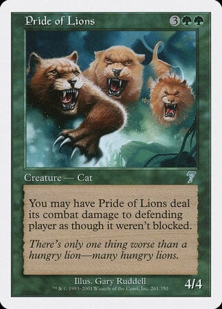 Pride of Lions [Seventh Edition] MTG Single Magic: The Gathering  | Multizone: Comics And Games