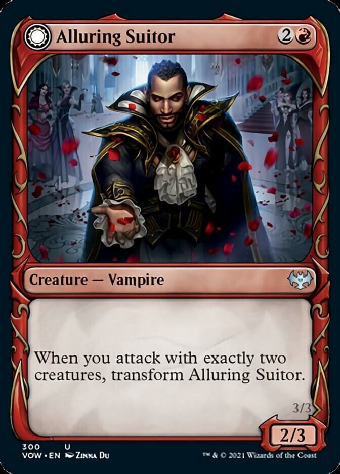 Alluring Suitor // Deadly Dancer (Showcase Fang Frame) [Innistrad: Crimson Vow] MTG Single Magic: The Gathering  | Multizone: Comics And Games