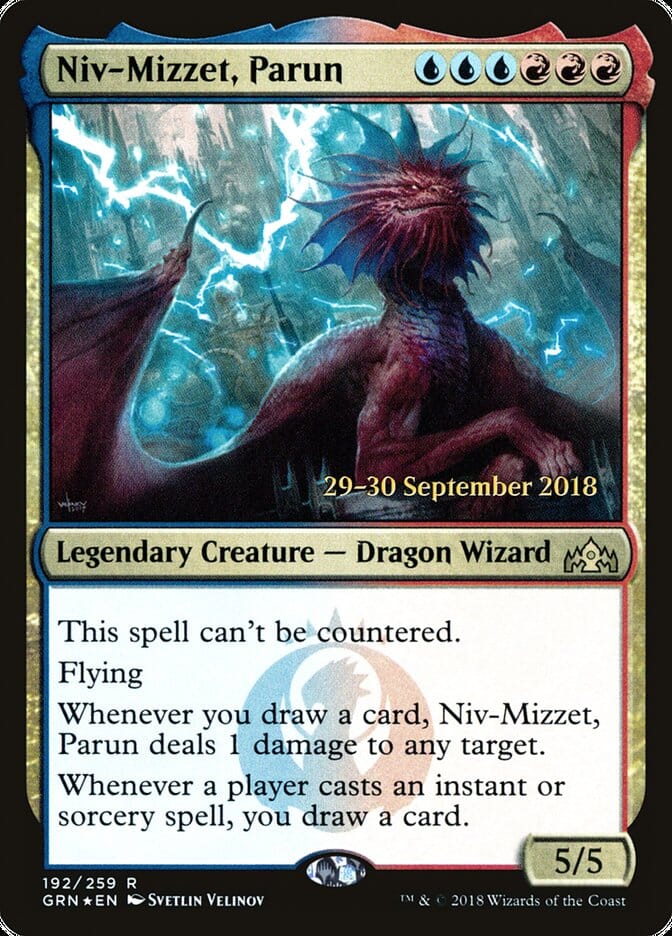 Niv-Mizzet, Parun [Guilds of Ravnica Prerelease Promos] MTG Single Magic: The Gathering  | Multizone: Comics And Games