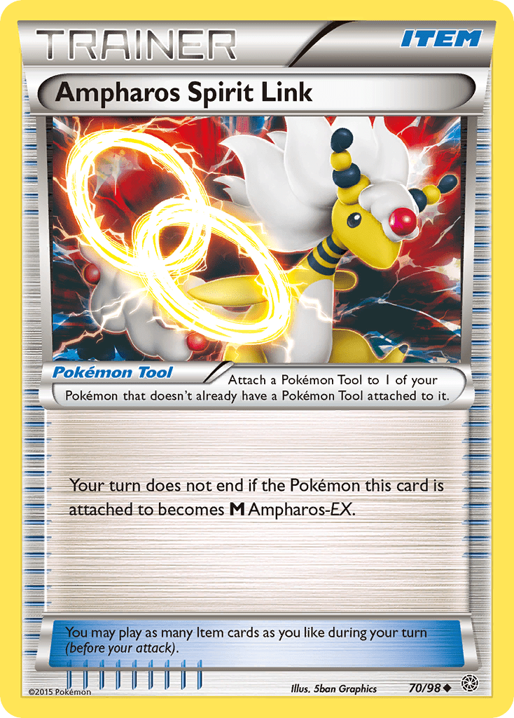 Ampharos Spirit Link (70/98) [XY: Ancient Origins] Pokemon Single Pokémon  | Multizone: Comics And Games