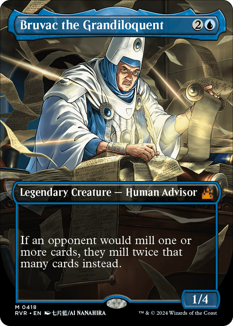 Bruvac the Grandiloquent (Anime Borderless) [Ravnica Remastered] MTG Single Magic: The Gathering  | Multizone: Comics And Games