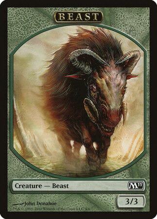 Beast Token [Magic 2011 Tokens] MTG Single Magic: The Gathering  | Multizone: Comics And Games