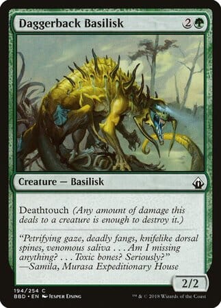 Daggerback Basilisk [Battlebond] MTG Single Magic: The Gathering  | Multizone: Comics And Games
