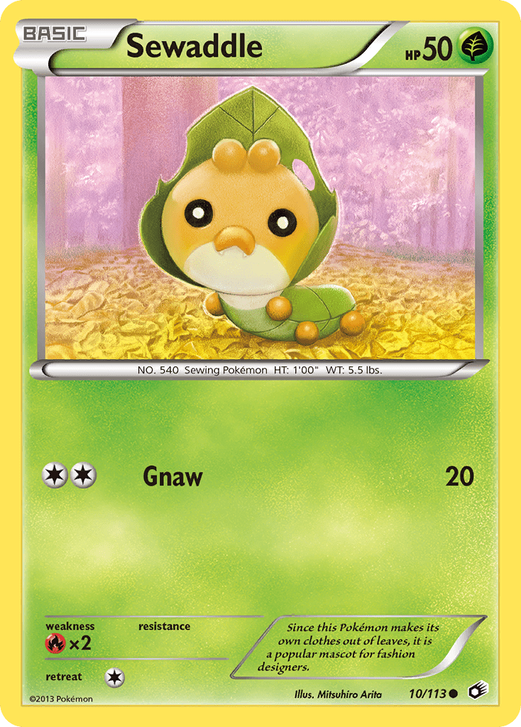 Sewaddle (10/113) [Black & White: Legendary Treasures] Pokemon Single Pokémon  | Multizone: Comics And Games