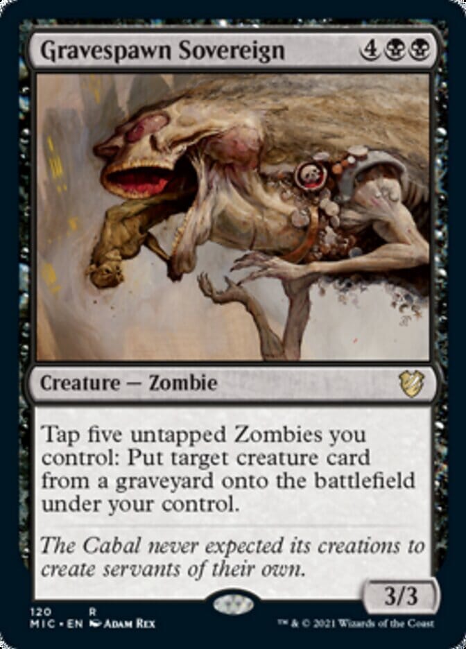 Gravespawn Sovereign [Innistrad: Midnight Hunt Commander] MTG Single Magic: The Gathering  | Multizone: Comics And Games