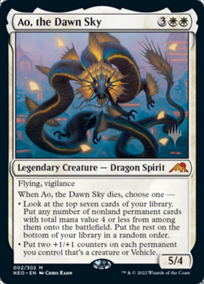 Ao, the Dawn Sky (Promo Pack) [Kamigawa: Neon Dynasty Promos] MTG Single Magic: The Gathering  | Multizone: Comics And Games