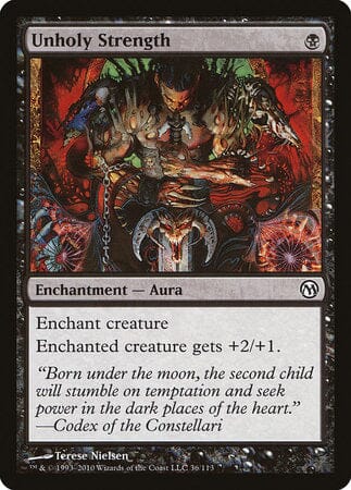 Unholy Strength [Duels of the Planeswalkers] MTG Single Magic: The Gathering  | Multizone: Comics And Games