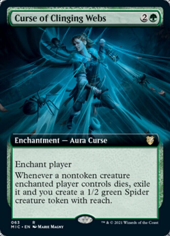 Curse of Clinging Webs (Extended) [Innistrad: Midnight Hunt Commander] MTG Single Magic: The Gathering  | Multizone: Comics And Games