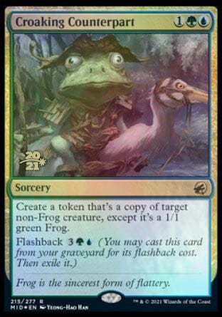 Croaking Counterpart [Innistrad: Midnight Hunt Prerelease Promos] MTG Single Magic: The Gathering  | Multizone: Comics And Games
