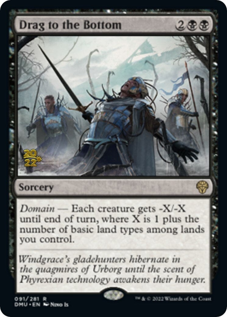 Drag to the Bottom [Dominaria United Prerelease Promos] MTG Single Magic: The Gathering  | Multizone: Comics And Games