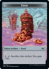 Clown Robot (003) // Food (011) Double-sided Token [Unfinity Tokens] MTG Single Magic: The Gathering  | Multizone: Comics And Games