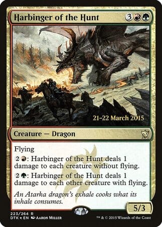 Harbinger of the Hunt [Dragons of Tarkir Promos] MTG Single Magic: The Gathering  | Multizone: Comics And Games