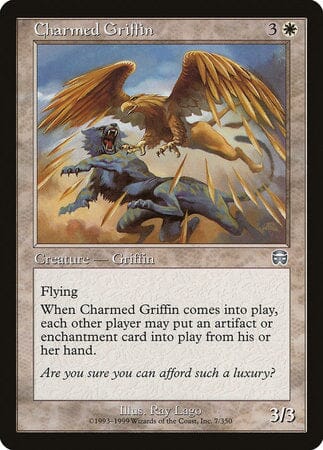 Charmed Griffin [Mercadian Masques] MTG Single Magic: The Gathering  | Multizone: Comics And Games
