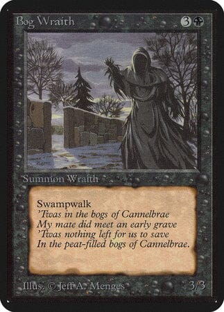 Bog Wraith [Limited Edition Alpha] MTG Single Magic: The Gathering  | Multizone: Comics And Games
