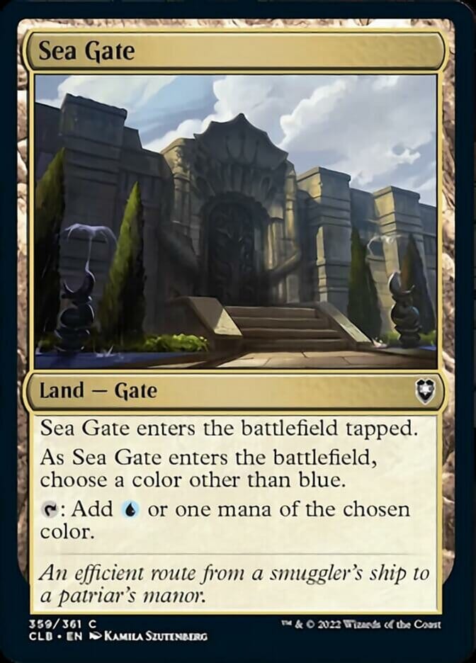 Sea Gate [Commander Legends: Battle for Baldur's Gate] MTG Single Magic: The Gathering  | Multizone: Comics And Games