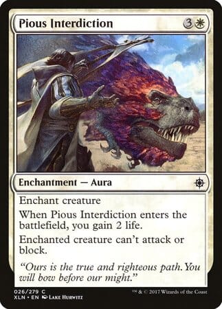 Pious Interdiction [Ixalan] MTG Single Magic: The Gathering  | Multizone: Comics And Games