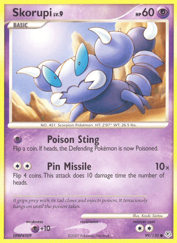 Skorupi (99/130) [Diamond & Pearl: Base Set] Pokemon Single Pokémon  | Multizone: Comics And Games