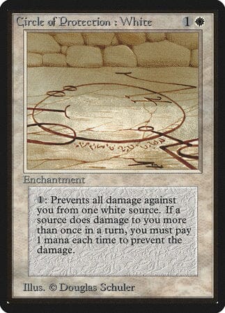 Circle of Protection: White [Limited Edition Beta] MTG Single Magic: The Gathering  | Multizone: Comics And Games