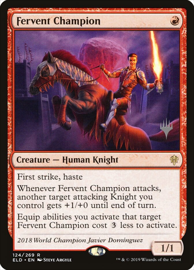 Fervent Champion (Promo Pack) [Throne of Eldraine Promos] MTG Single Magic: The Gathering  | Multizone: Comics And Games