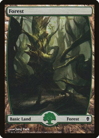 Forest (247) - Full Art [Zendikar] MTG Single Magic: The Gathering  | Multizone: Comics And Games