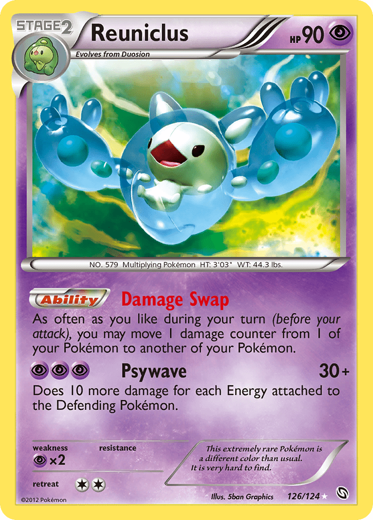 Reuniclus (126/124) [Black & White: Dragons Exalted] Pokemon Single Pokémon  | Multizone: Comics And Games