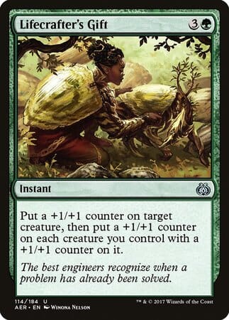 Lifecrafter's Gift [Aether Revolt] MTG Single Magic: The Gathering  | Multizone: Comics And Games