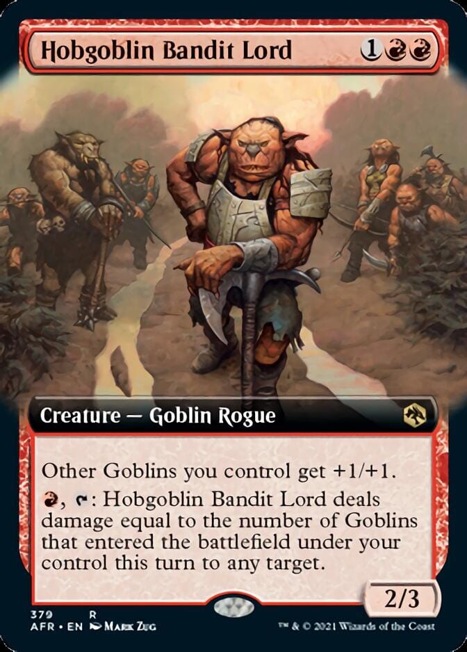 Hobgoblin Bandit Lord (Extended) [Dungeons & Dragons: Adventures in the Forgotten Realms] MTG Single Magic: The Gathering  | Multizone: Comics And Games