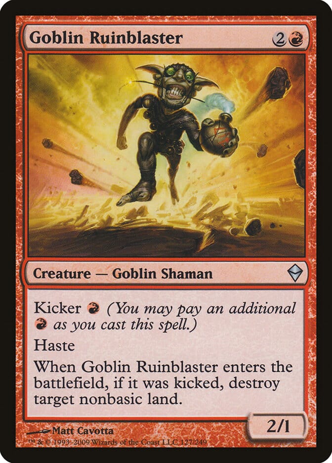 Goblin Ruinblaster [Zendikar] MTG Single Magic: The Gathering  | Multizone: Comics And Games