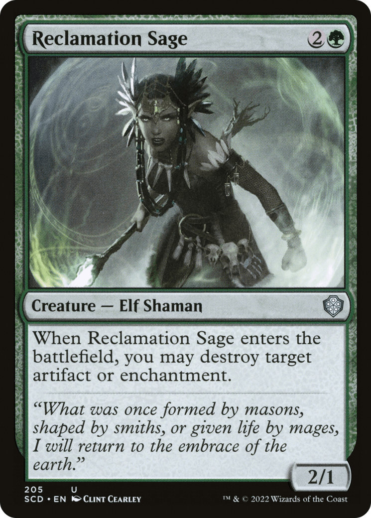Reclamation Sage [Starter Commander Decks] MTG Single Magic: The Gathering  | Multizone: Comics And Games