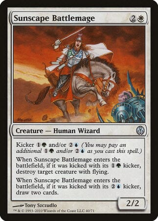 Sunscape Battlemage [Duel Decks: Phyrexia vs. the Coalition] MTG Single Magic: The Gathering  | Multizone: Comics And Games
