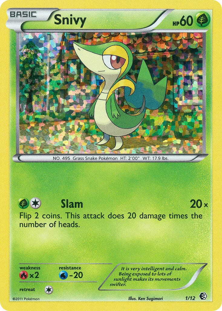 Snivy (1/12) [McDonald's Promos: 2011 Collection] Pokemon Single Pokémon  | Multizone: Comics And Games