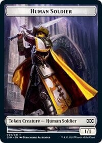 Human Soldier // Servo Double-sided Token [Double Masters Tokens] MTG Single Magic: The Gathering  | Multizone: Comics And Games
