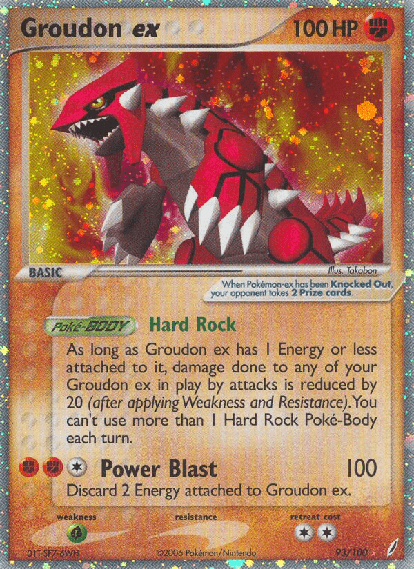 Groudon ex (93/100) [EX: Crystal Guardians] Pokemon Single Pokémon  | Multizone: Comics And Games