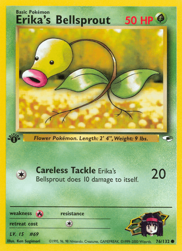Erika's Bellsprout (76/132) [Gym Heroes 1st Edition] Pokemon Single Pokémon  | Multizone: Comics And Games