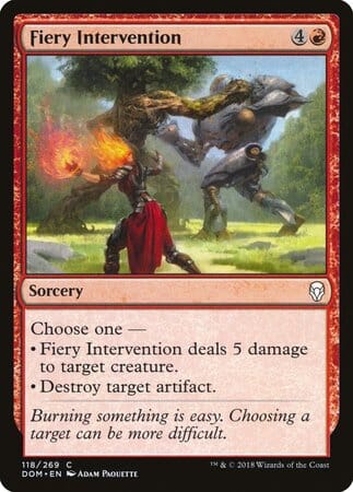 Fiery Intervention [Dominaria] MTG Single Magic: The Gathering  | Multizone: Comics And Games