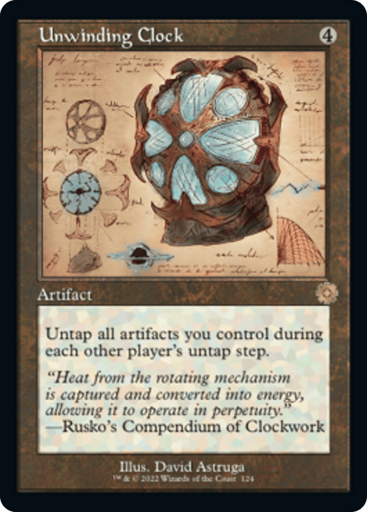 Unwinding Clock (Retro Schematic) [The Brothers' War Retro Artifacts] MTG Single Magic: The Gathering  | Multizone: Comics And Games