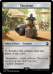 Treasure (0002) // Skeleton Pirate Double-Sided Token [Jurassic World Collection Tokens] MTG Single Magic: The Gathering  | Multizone: Comics And Games