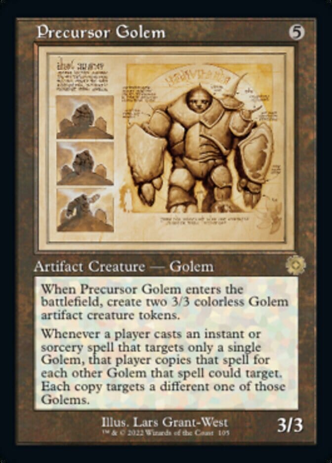 Precursor Golem (Retro Schematic) [The Brothers' War Retro Artifacts] MTG Single Magic: The Gathering  | Multizone: Comics And Games