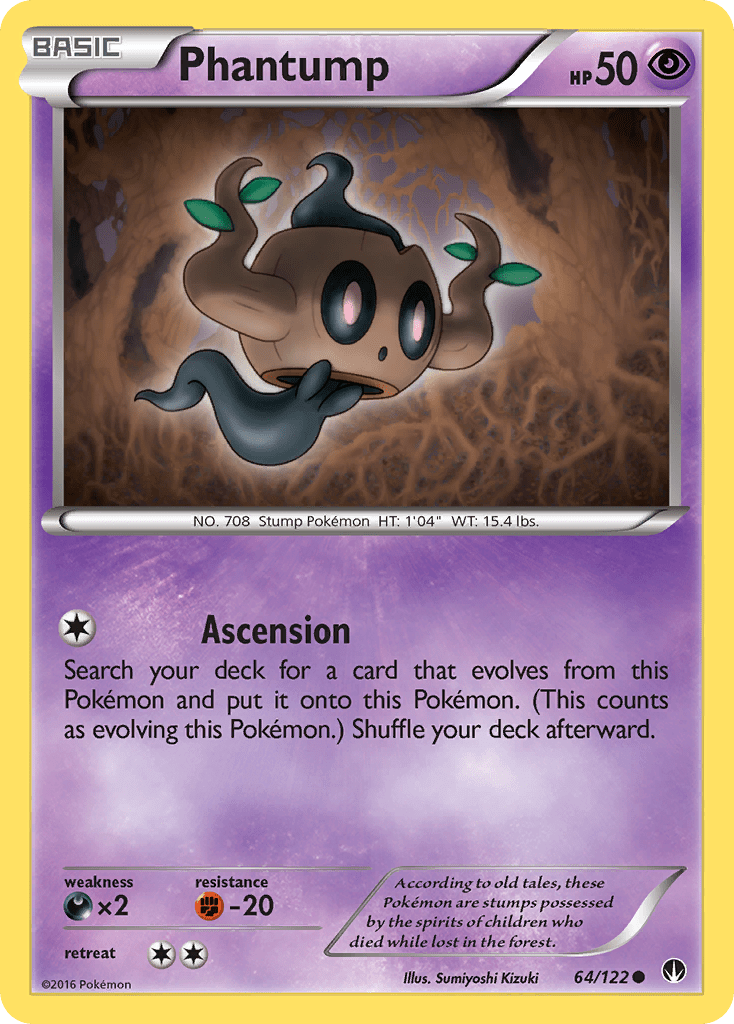 Phantump (64/122) [XY: BREAKpoint] Pokemon Single Pokémon  | Multizone: Comics And Games