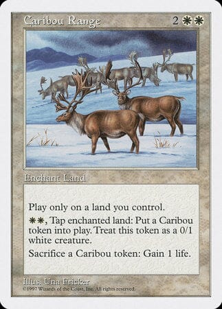 Caribou Range [Fifth Edition] MTG Single Magic: The Gathering  | Multizone: Comics And Games
