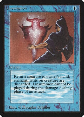 Unsummon [Limited Edition Beta] MTG Single Magic: The Gathering  | Multizone: Comics And Games