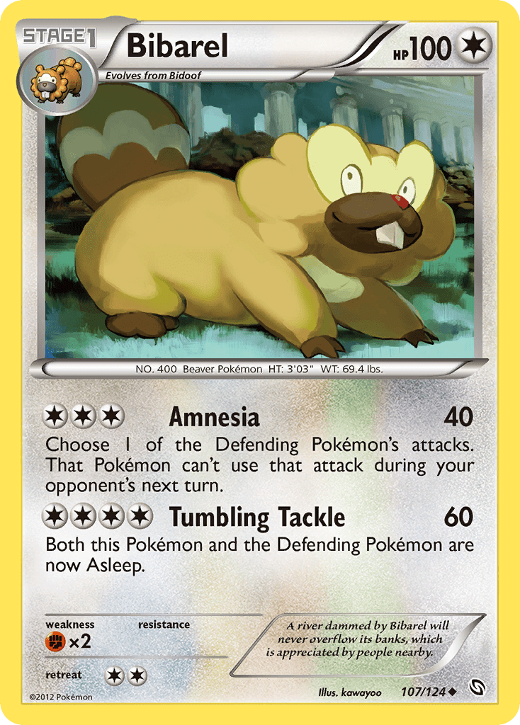 Bibarel (107/124) [Black & White: Dragons Exalted] Pokemon Single Pokémon  | Multizone: Comics And Games